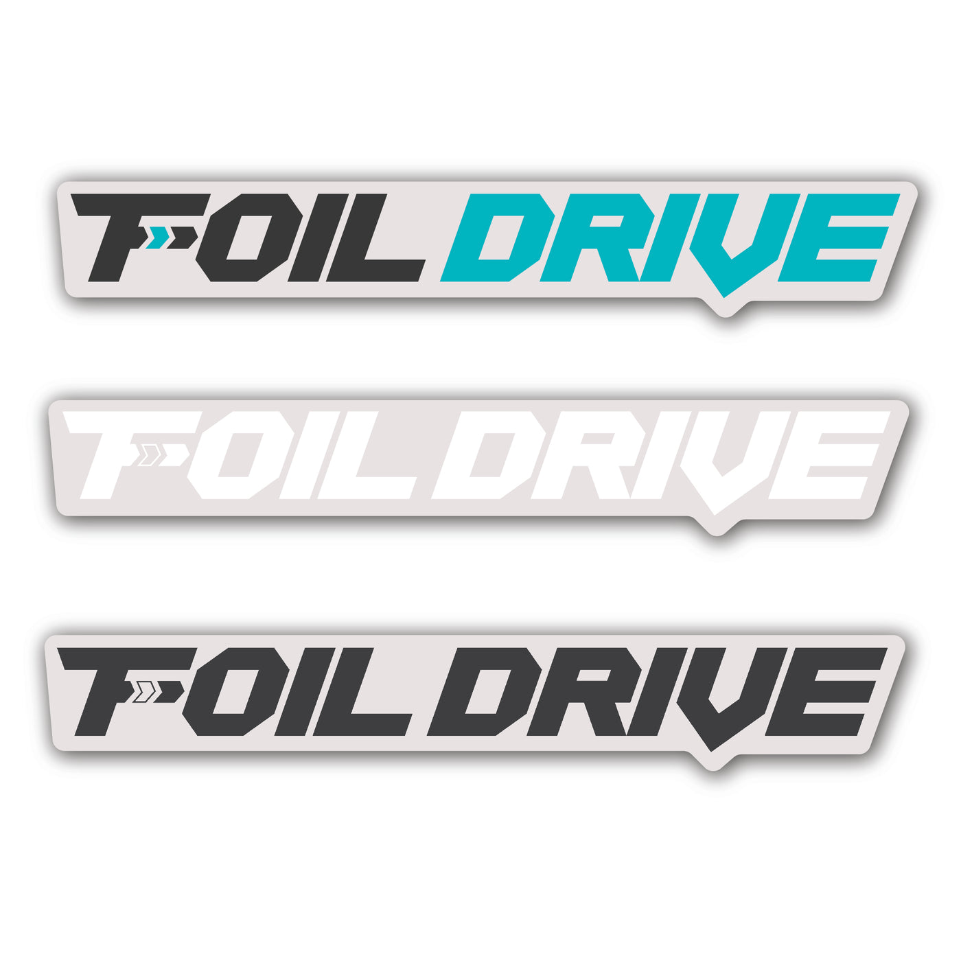 Foil Drive Medium Logo Sticker 3 Pack